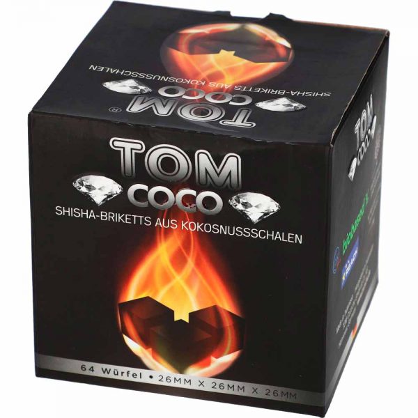 Shisha Kohle Tom Coco Diamond 26mm für Paste, Steine, Tabak